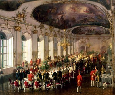 Feier anlässlich des Jahrestages des Militärordens von Maria Theresia, 1861 von Siegmund L